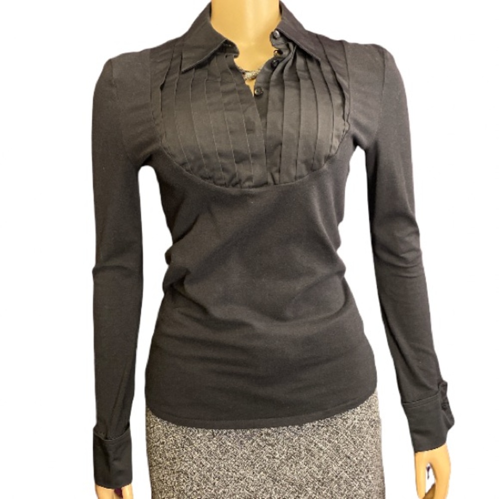 Elizabeth Daniel Maternity Top Black The Classic shape wear simplified size M
